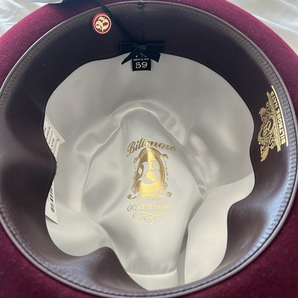 Biltmore hat burgundy - Picture 4 of 9